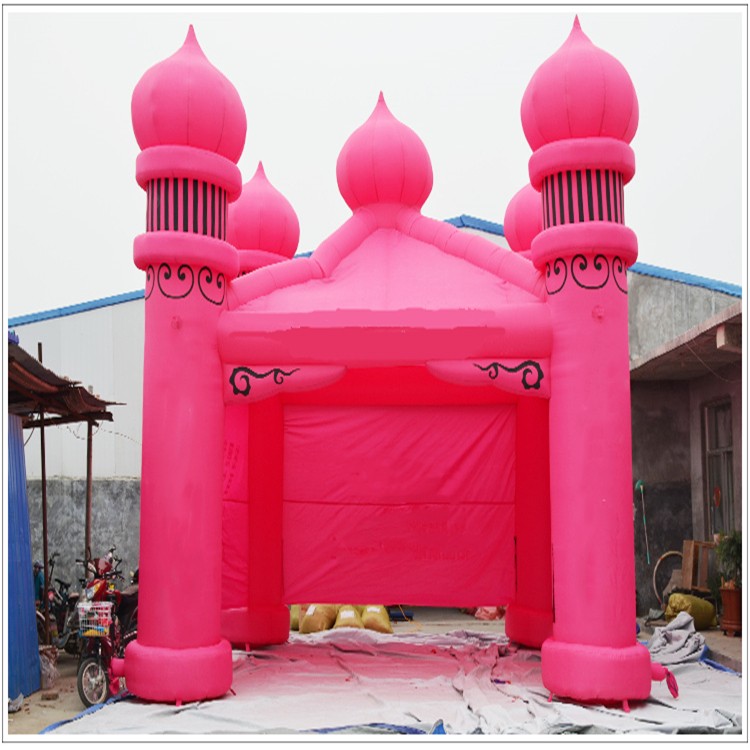平川粉色帐篷
